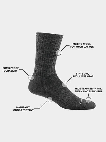 Darn Tough 1657 Men's The Standard Crew Cushioned Lightweight Socks